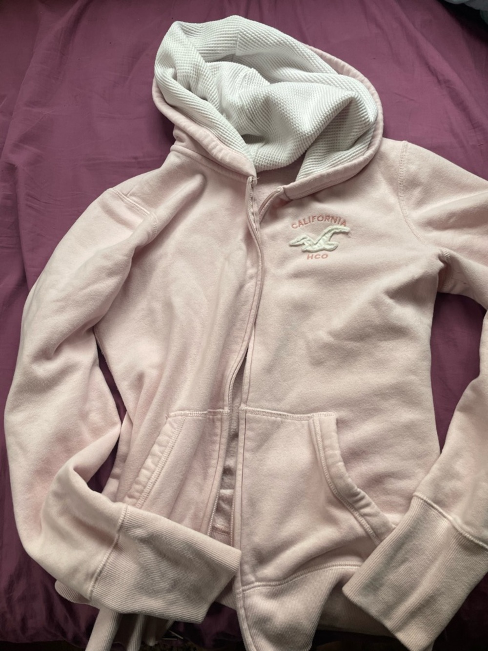Hollister Pale Pink Pullover with Subtle Logo